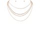 Metal Chain Layered Necklace Set